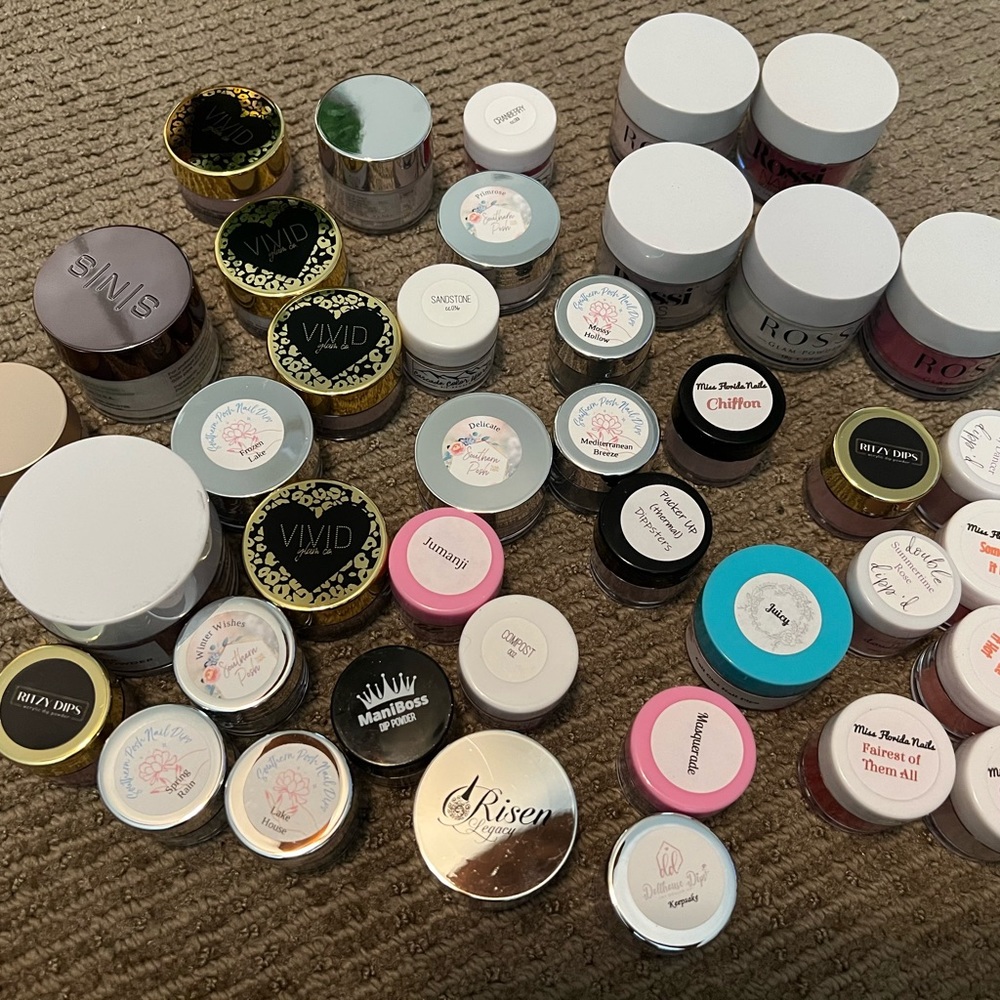 Lot of 40 nail dip powders NEW